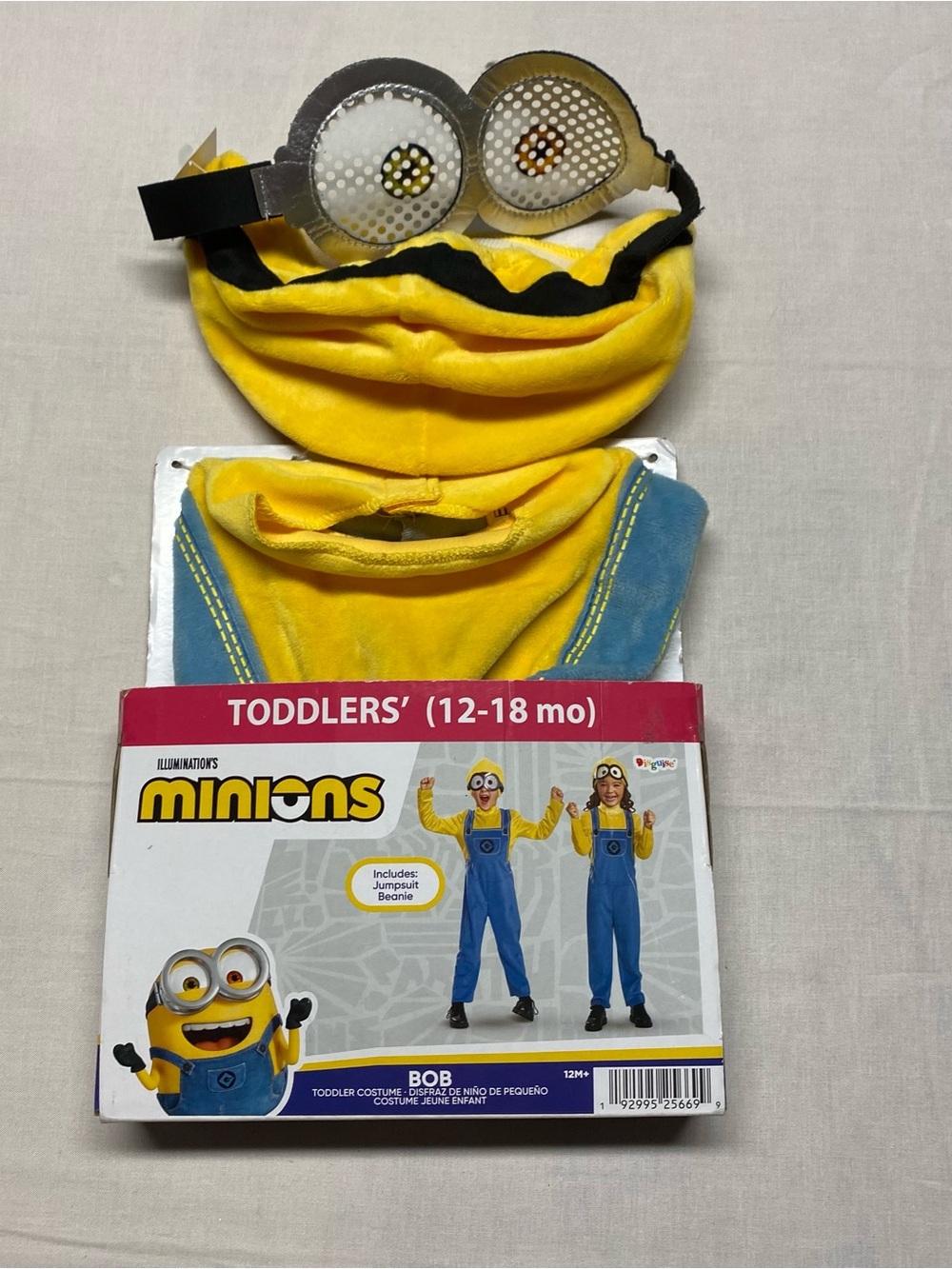 Minions Halloween costume Bob Toddler Costume - Yellow